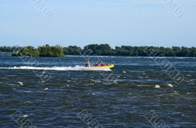 Jet boating adventure