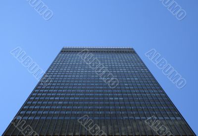 Perspective view of a high-rise building