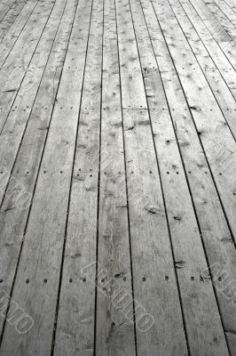 Nailed wooden flooring