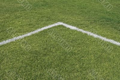 Corner lines of a playing field