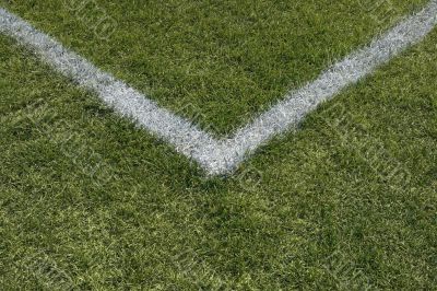 Corner boundary lines of a sports field Corner boundary lines of a sports field