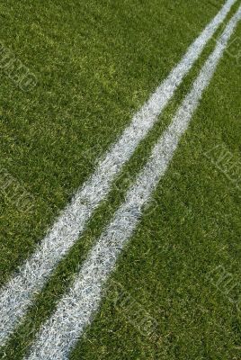 Boundary lines of a playing field, diagonal