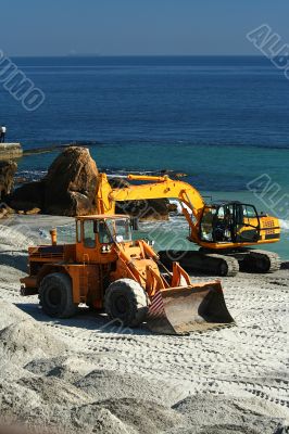 excavator / dredge at work