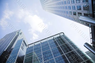 corporate buildings towards the sky 3