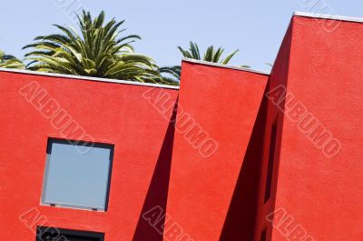 Red building