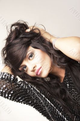 portrait of beautiful brunette