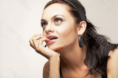 portrait of beautiful brunette