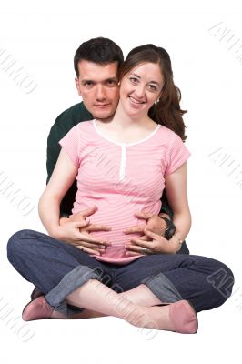 beautiful pregnant couple