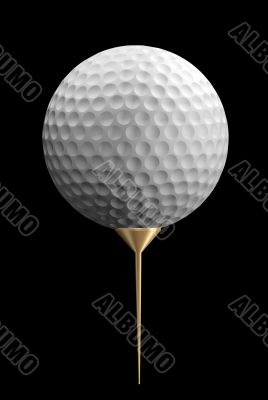 golf ball - 3d illustration