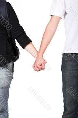 students holding hands students holding hands