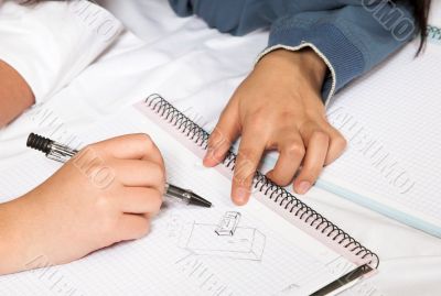 casual students revising casual students revising