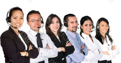 diverse customer service team