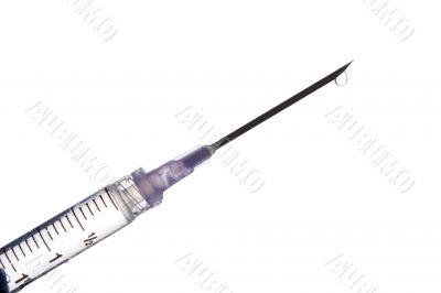 syringe with droplet