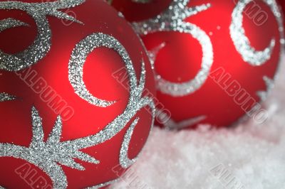 Red Christmas bauble