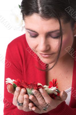 Smelling the flowers