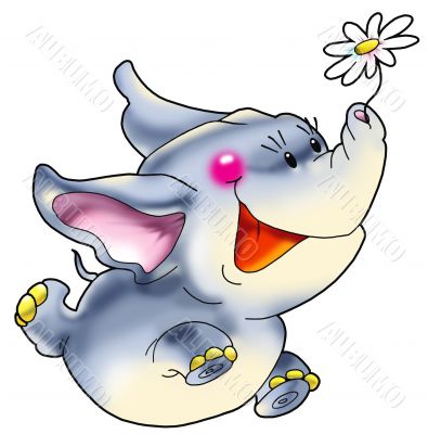 Happy elephant