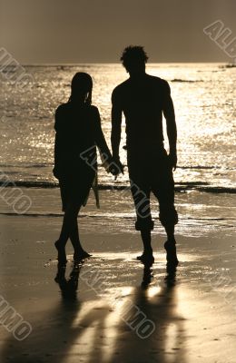 Couple on sunset