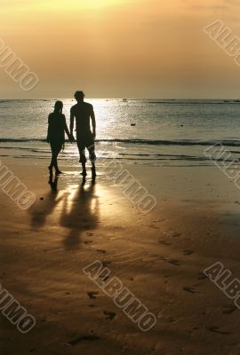Couple on sunset