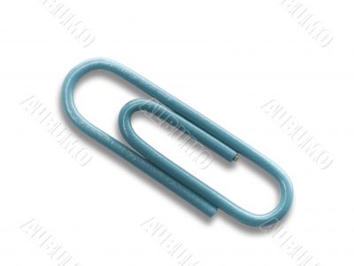 Blue paperclip