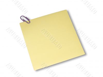 Yellow note Yellow note