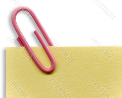 Paperclip on a note