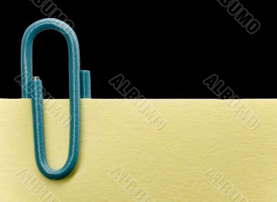 Paperclip on a note