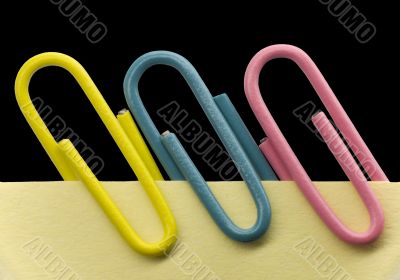 Paperclip on a note