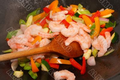 king prawn stir fry