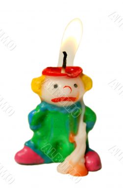 Melting Clown Candle