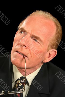 Concentrating Businessman