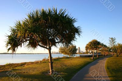 Walking Path By The Water