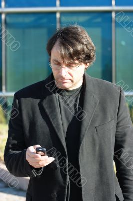 Dealing businessman Dealing businessman