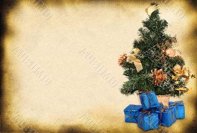 christmas tree and presents