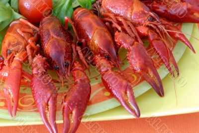 seafood on a plate