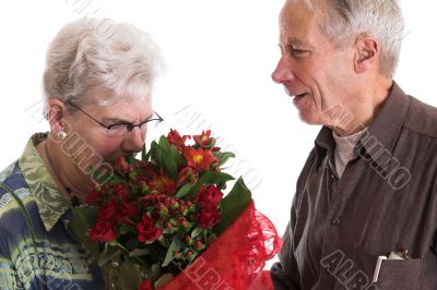 Smelling the flowers