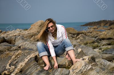 Barefoot by the sea