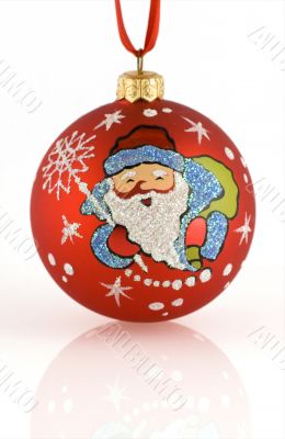 Red christmas ball