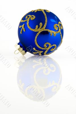 BLue christmas ball