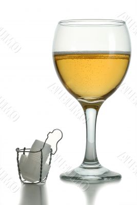 Glass of  champagne