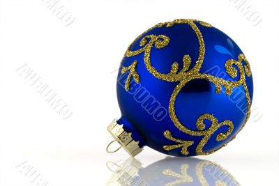 BLue christmas ball
