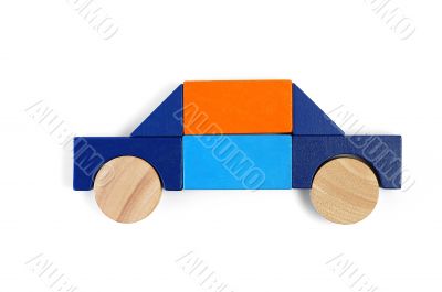 Baby blocks figure - private car