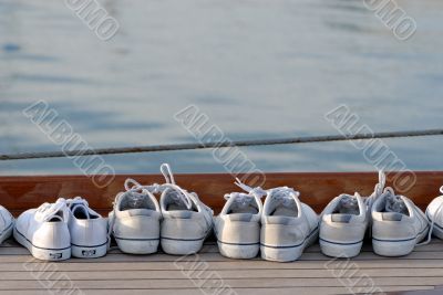 shoes on the boat