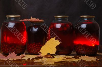 Compote from red berries