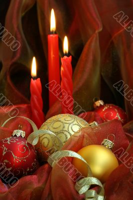 Christmas Candles &amp; Baubles