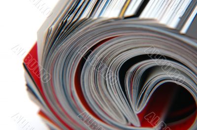 Roll of Magazine Closeup