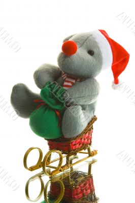 Christmas decoration with mouse