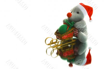 Christmas decoration with mouse