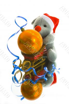 Christmas decoration with mouse