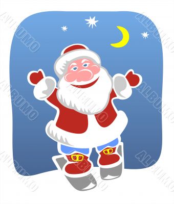 cheerful santa