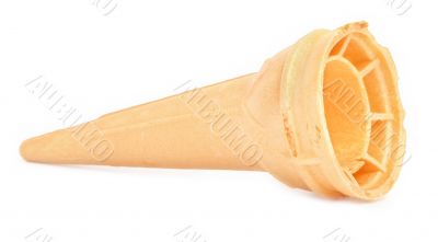 empty ice cream cone